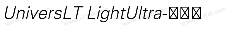 UniversLT LightUltra字体转换